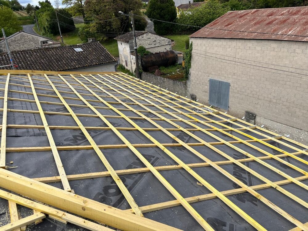 Réalisation d'un de nos travaux de charpente